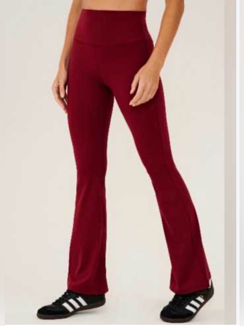 NWT Splits59 High-Rise Flare Leggings - maroon